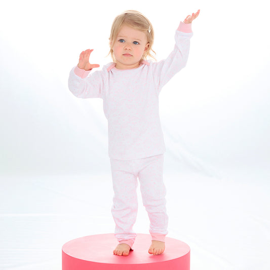 Baby Pink Elephant Cotton Pyjama Set