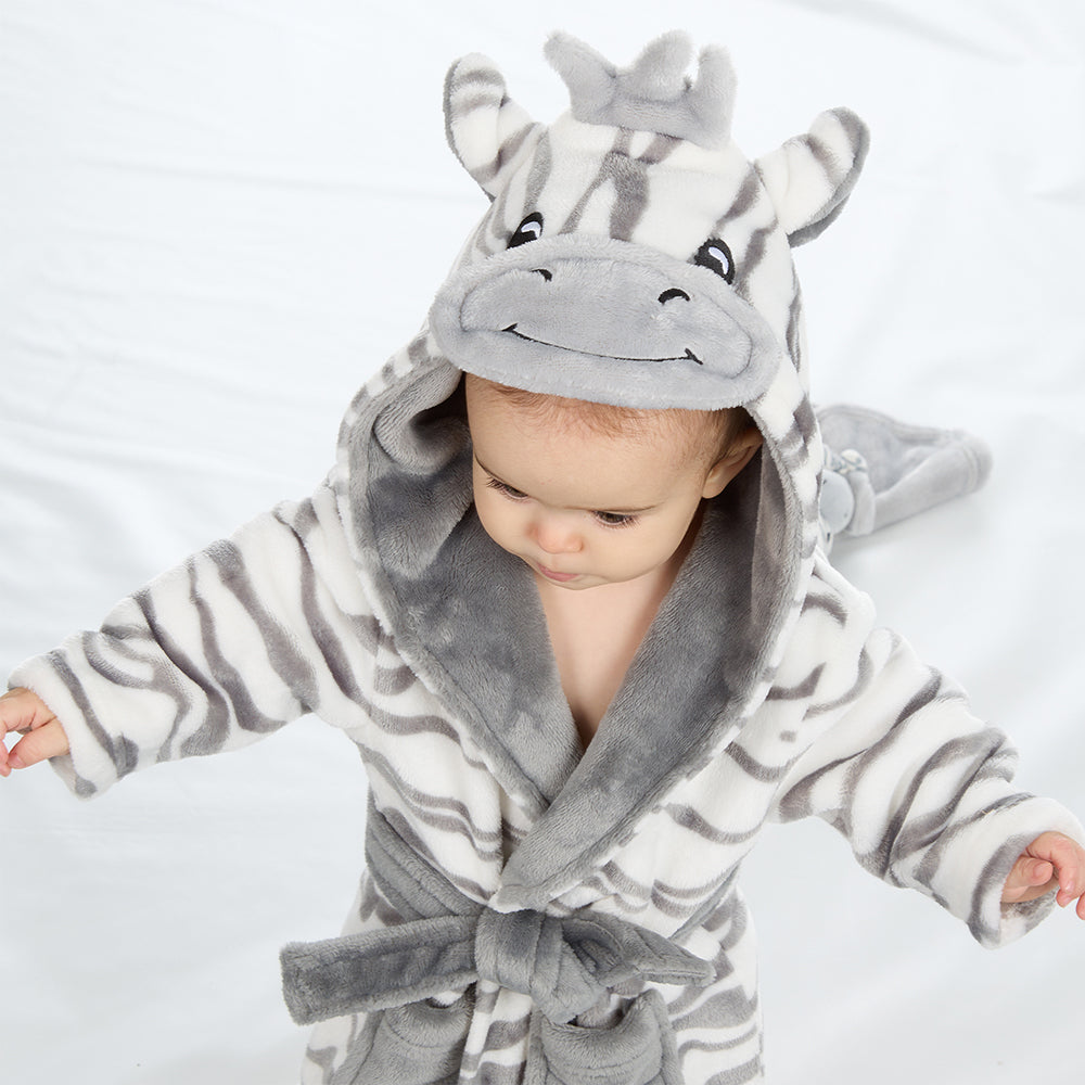 Baby Zebra Fleece Dressing Gown