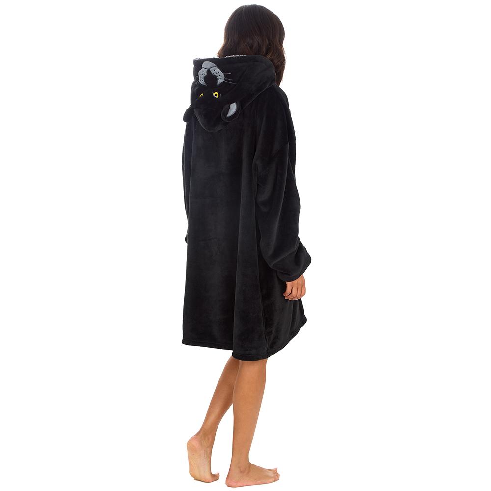 Ladies Panther Blanket Hoodie