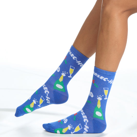 Ladies Christmas Prosec-Ho Cotton Socks